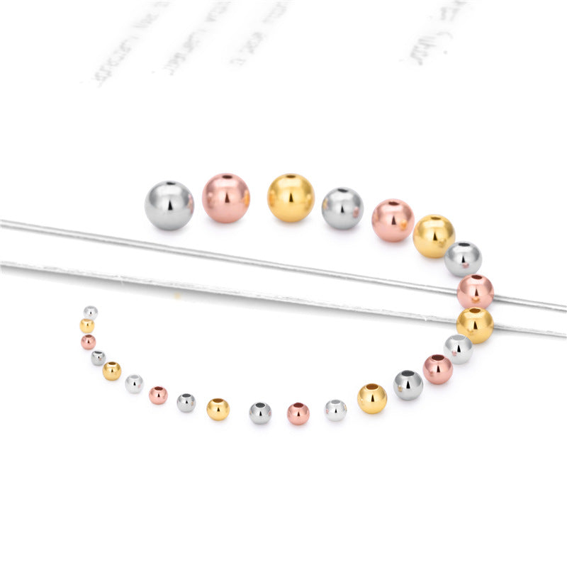 Al por mayor 20pcs S925 Sterling Silver Bead Posicer Spacer Beads